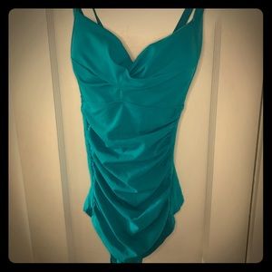 Torrid ruched retro swimsuit